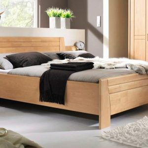 Lit en bois avec ses meubles de chambre à coucher Lit en bois avec ses meubles de chambre à coucher