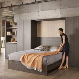 Lit escamotable intégré dans un meuble Lit escamotable intégré dans un meuble
