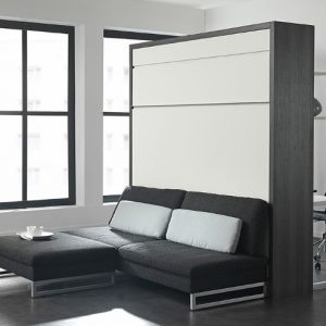 Lit pliable dans un meuble ou un mur Lit pliable dans un meuble ou un mur