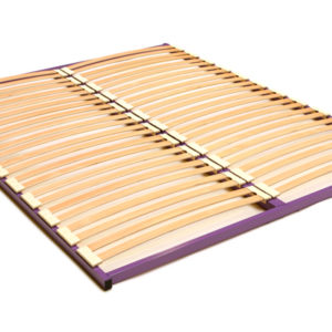 Lit double simple avec un sommier en lattes Leyskens Lit double simple avec un sommier en lattes Leyskens